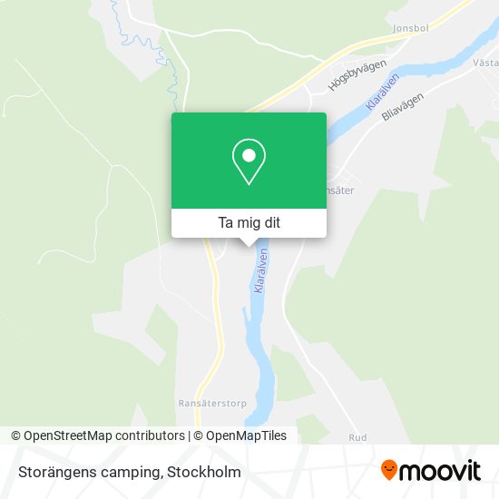 Storängens camping karta