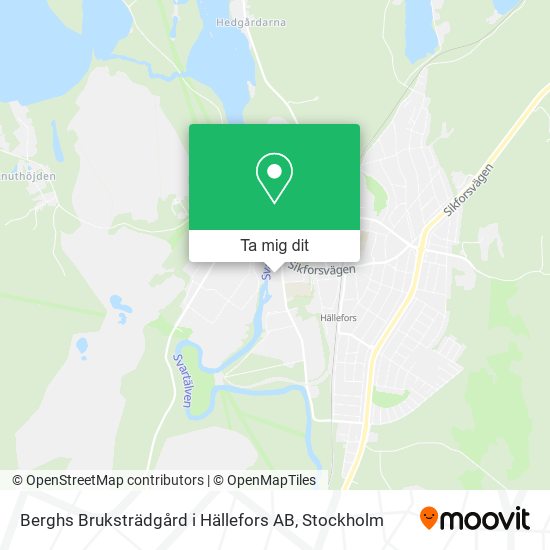 Berghs Bruksträdgård i Hällefors AB karta
