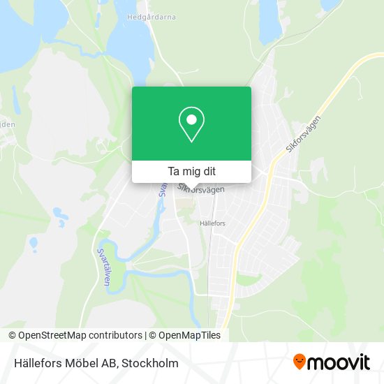 Hällefors Möbel AB karta