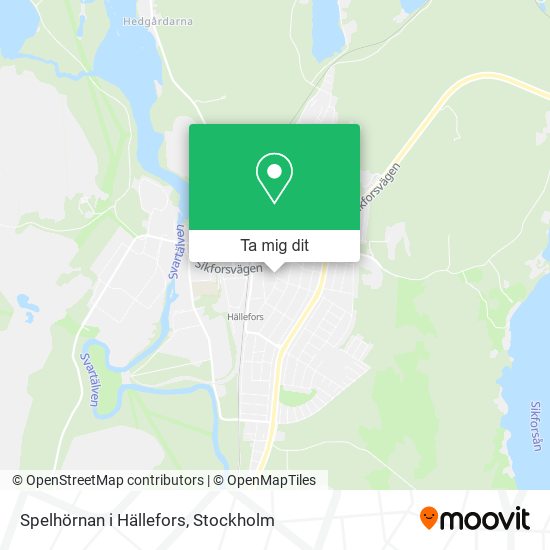 Spelhörnan i Hällefors karta