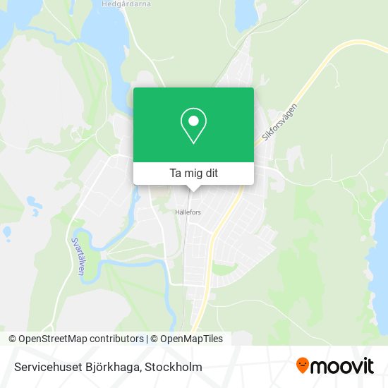 Servicehuset Björkhaga karta