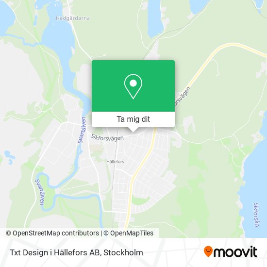 Txt Design i Hällefors AB karta