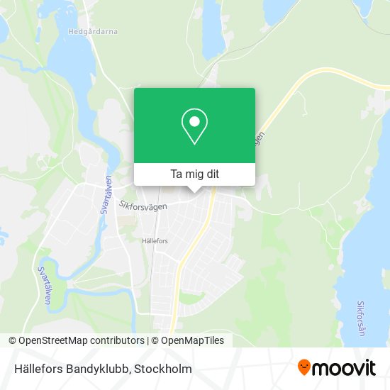 Hällefors Bandyklubb karta
