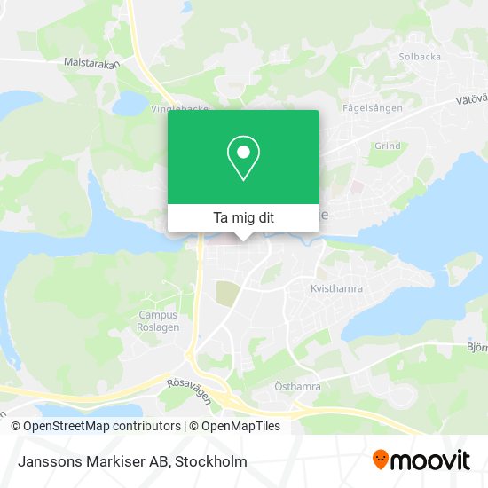 Janssons Markiser AB karta