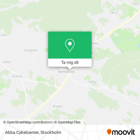 Abba Cykelcenter karta