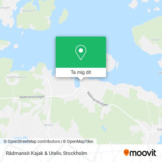 Rådmansö Kajak & Uteliv karta