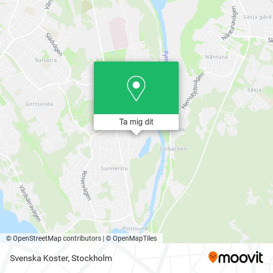 Svenska Koster karta