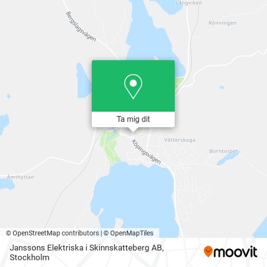 Janssons Elektriska i Skinnskatteberg AB karta