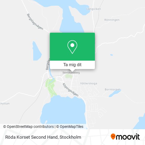 Röda Korset Second Hand karta