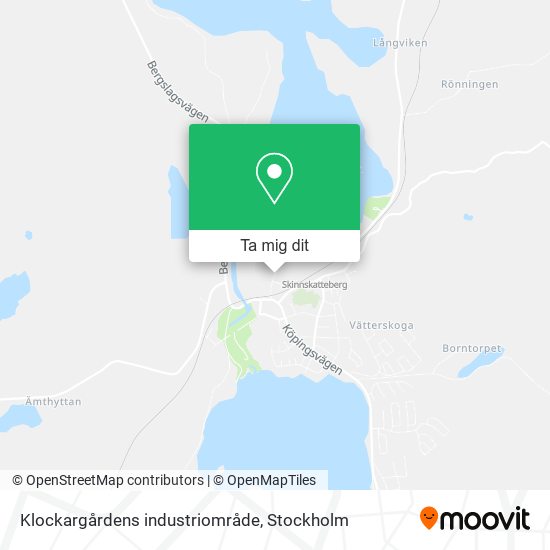 Klockargårdens industriområde karta