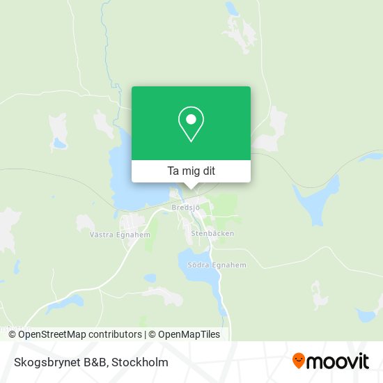 Skogsbrynet B&B karta