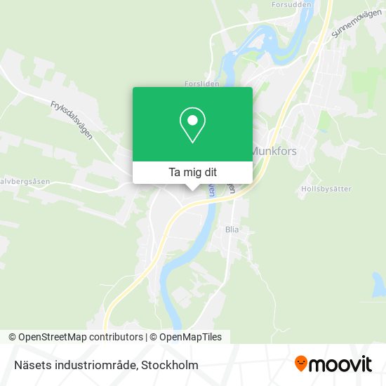 Näsets industriområde karta