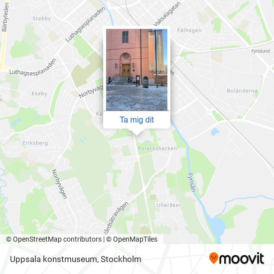 Uppsala konstmuseum karta
