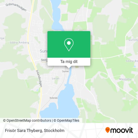 Frisör Sara Thyberg karta