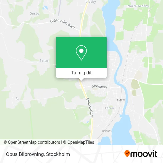 Opus Bilprovning karta
