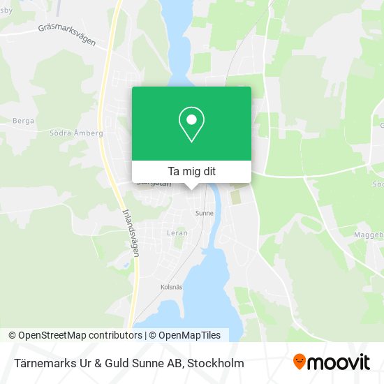 Tärnemarks Ur & Guld Sunne AB karta