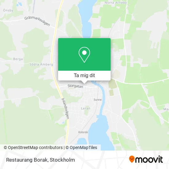 Restaurang Borak karta