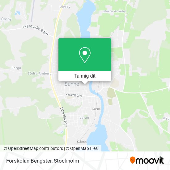 Förskolan Bengster karta