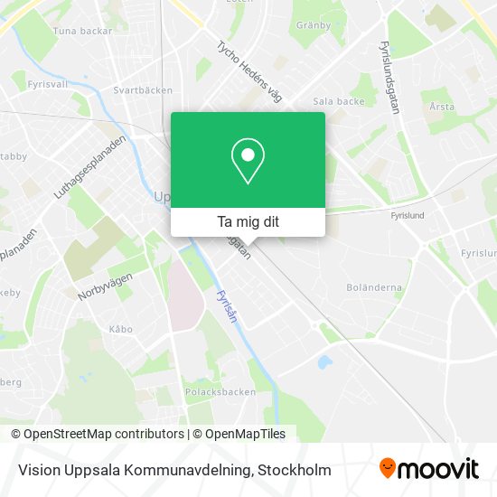Vision Uppsala Kommunavdelning karta