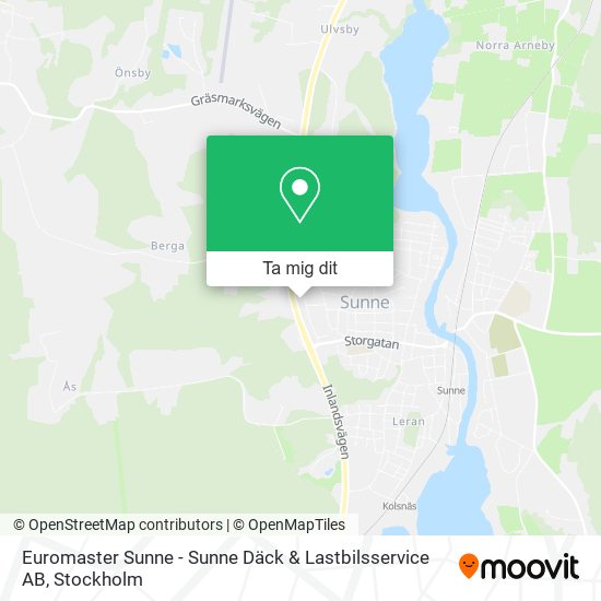 Euromaster Sunne - Sunne Däck & Lastbilsservice AB karta