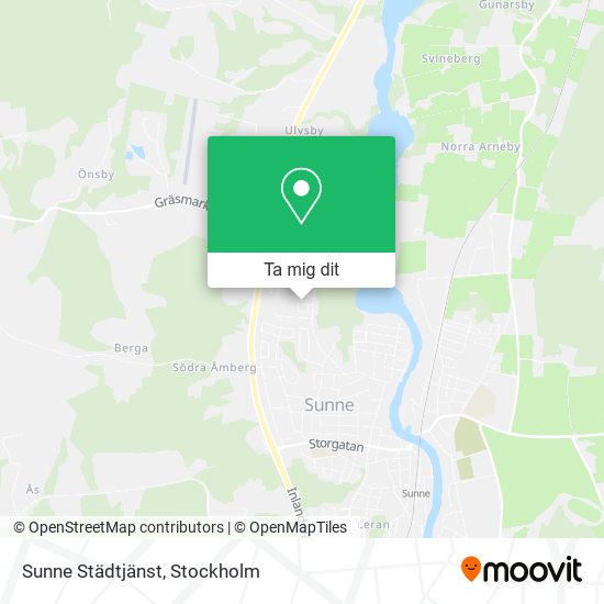 Sunne Städtjänst karta