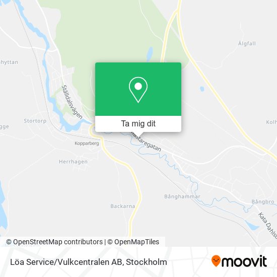 Löa Service/Vulkcentralen AB karta
