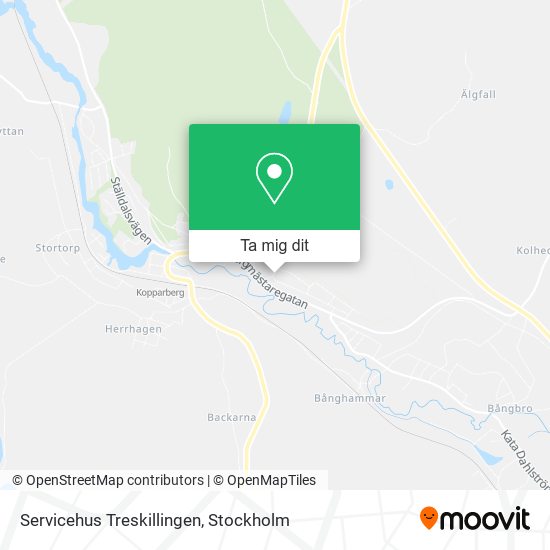 Servicehus Treskillingen karta