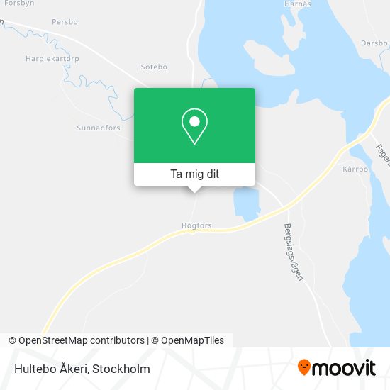 Hultebo Åkeri karta