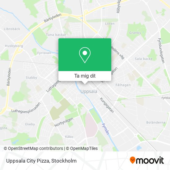 Uppsala City Pizza karta