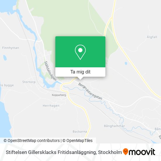 Stiftelsen Gillersklacks Fritidsanläggning karta