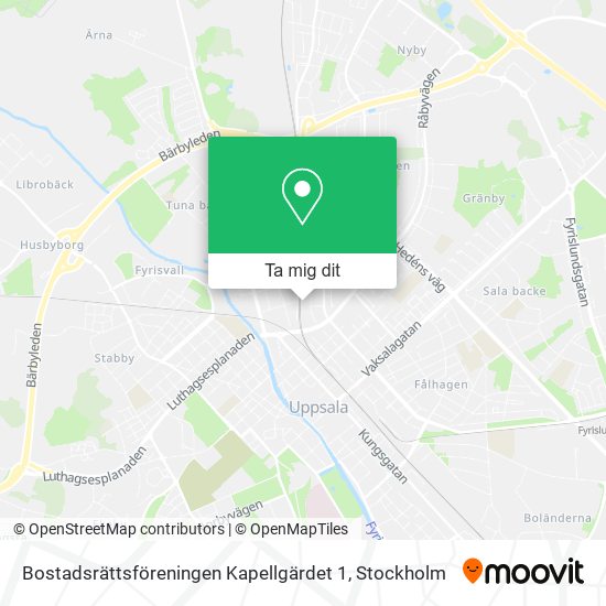 Bostadsrättsföreningen Kapellgärdet 1 karta