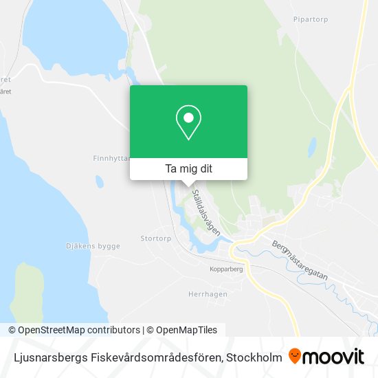 Ljusnarsbergs Fiskevårdsområdesfören karta