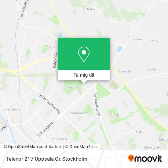 Telenor 217 Uppsala Gr karta