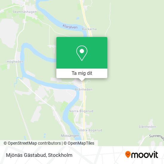 Mjönäs Gästabud karta