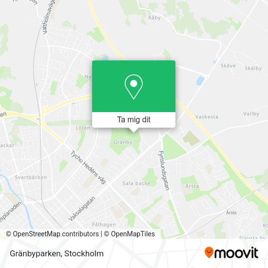 Gränbyparken karta
