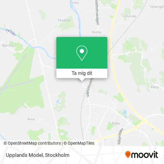 Upplands Model karta