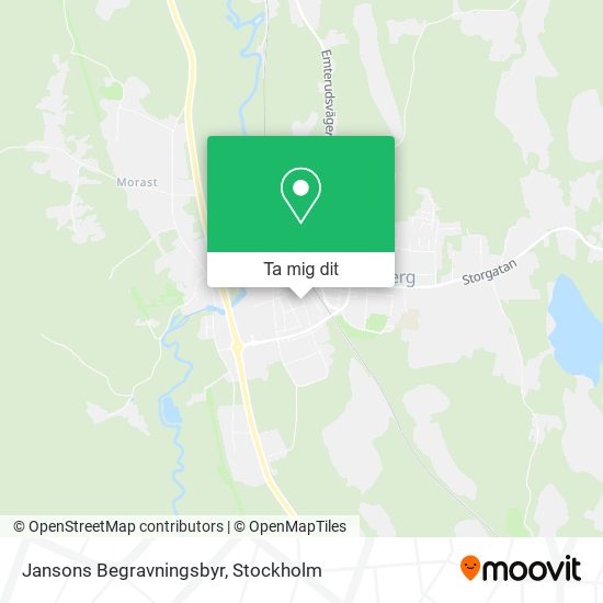 Jansons Begravningsbyr karta