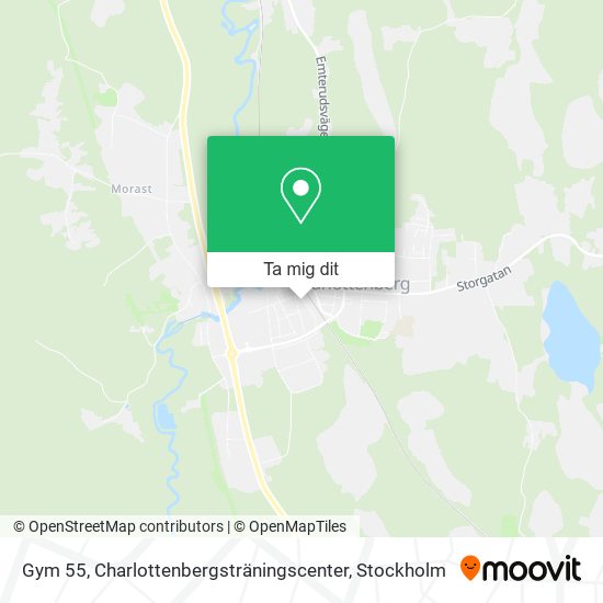 Gym 55, Charlottenbergsträningscenter karta