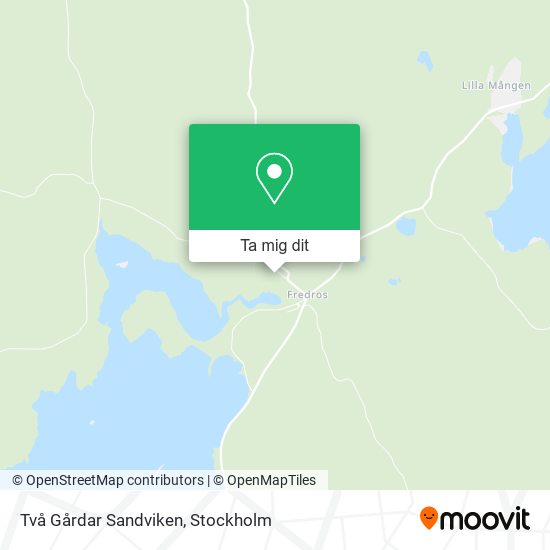 Två Gårdar Sandviken karta