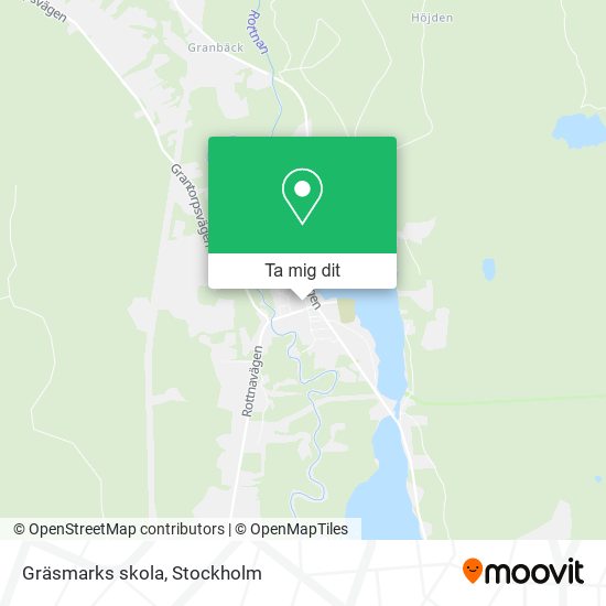 Gräsmarks skola karta
