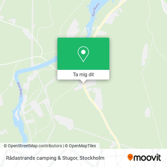 Rådastrands camping & Stugor karta