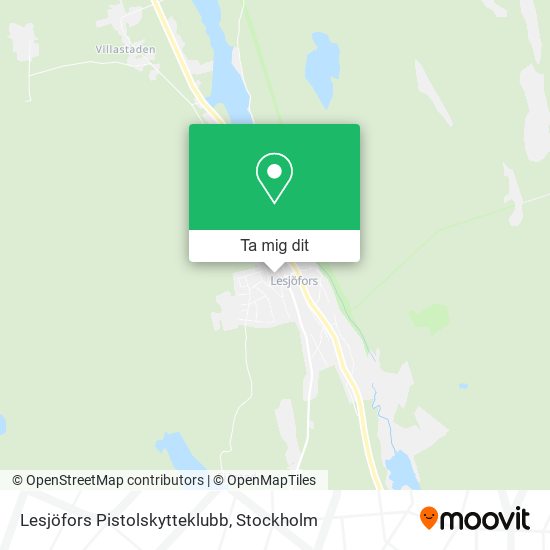 Lesjöfors Pistolskytteklubb karta