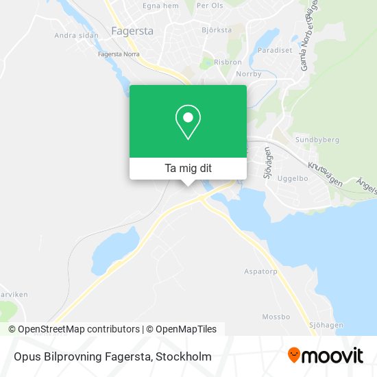 Opus Bilprovning Fagersta karta