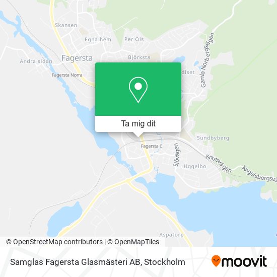 Samglas Fagersta Glasmästeri AB karta