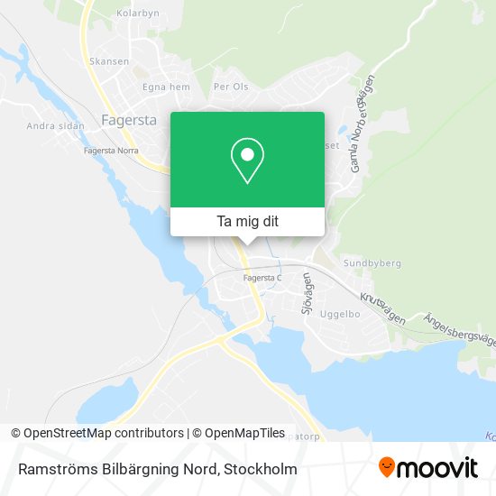 Ramströms Bilbärgning Nord karta