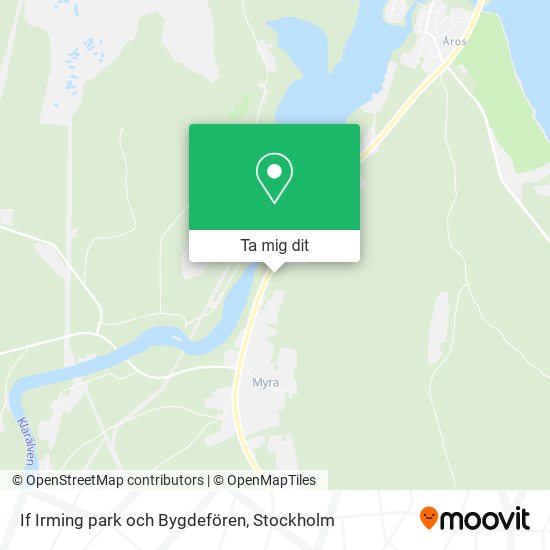 If Irming park och Bygdefören karta