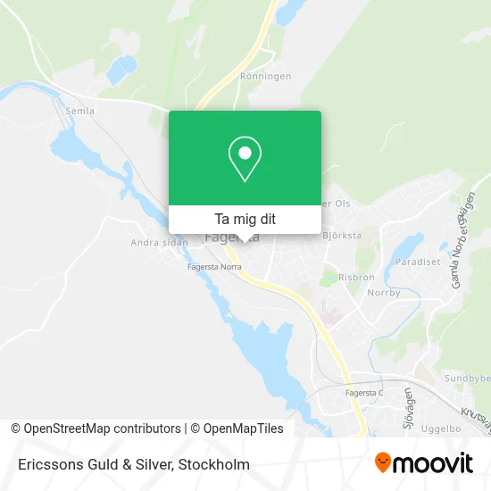 Ericssons Guld & Silver karta