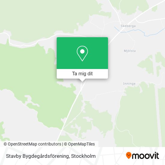 Stavby Bygdegårdsförening karta