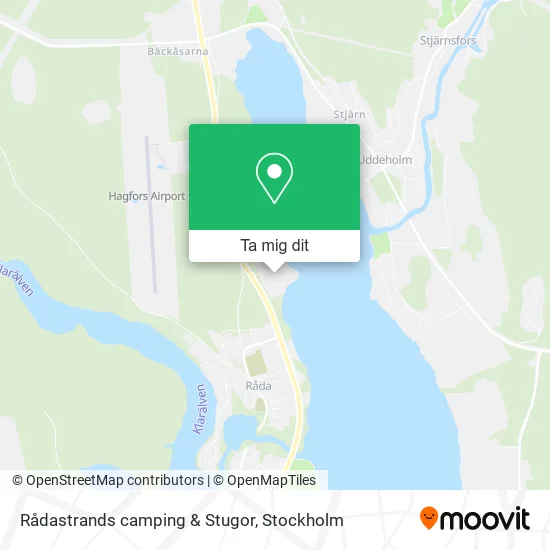 Rådastrands camping & Stugor karta