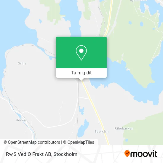 Rw,S Ved O Frakt AB karta